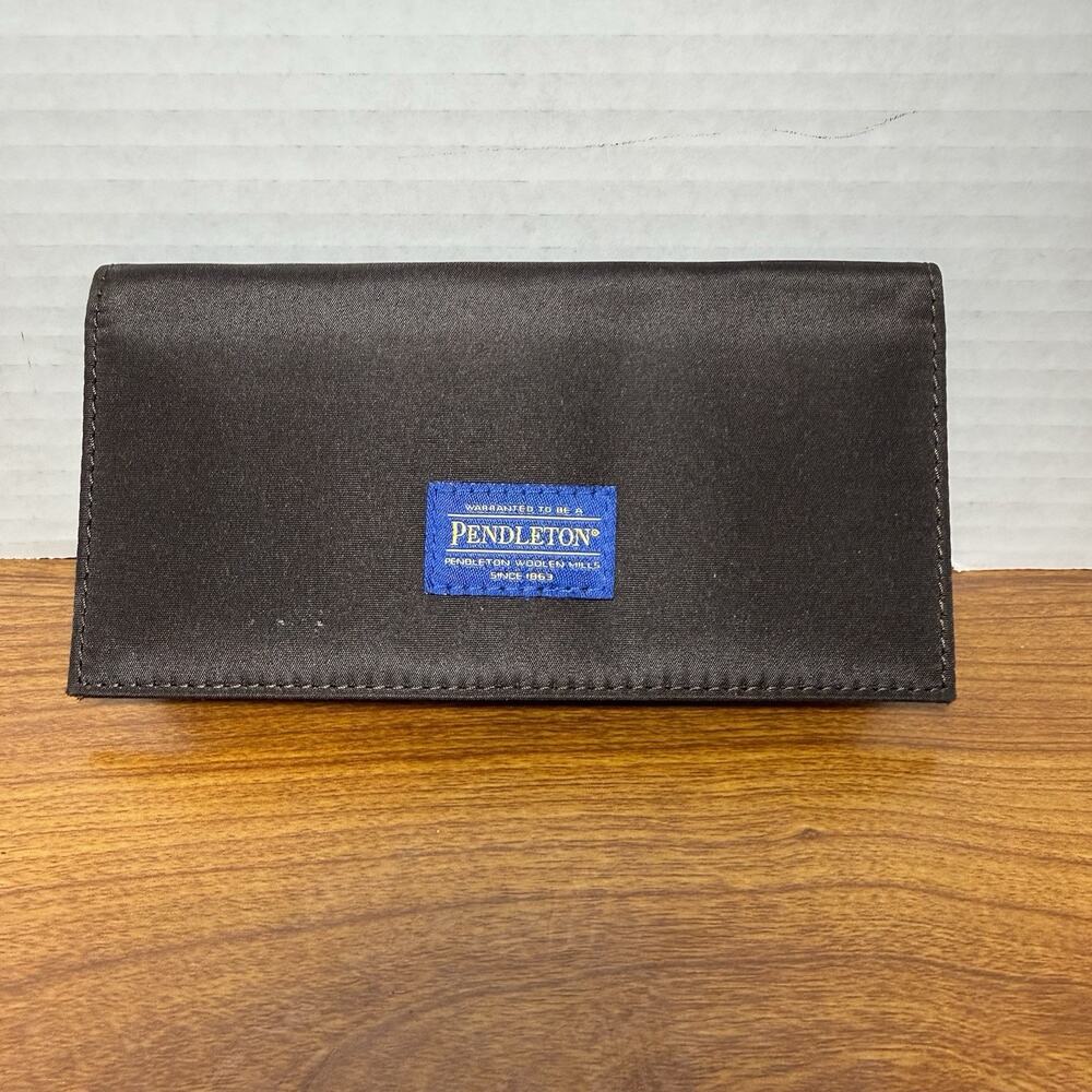 Pendleton Brown Wallet Bifold Card Holder Checkbook Holder